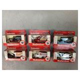 Six Anheuser-Busch, Inc. Die-Cast Collectables