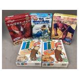 Assorted Empty Cereal Boxes