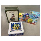 Empty Collectible Food Boxes and Lord Calvert Box