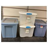 Storage Totes with Lids
