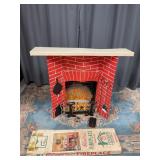 Holiday House Electric Santaï¿½s Fireplace