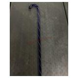 Cobalt Blue Glass Cane with Swirls