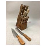 Knife Block and Assorted Knives