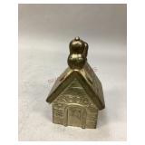 Vintage Silver Plate Snoopy Bank