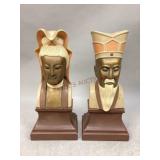 Vintage Chapman Mfc-Co. Oriental Busts