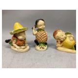 Vintage 1942 Peedee Orchard Fruit Kids Figurines