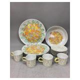 Assorted Pieces of Gloria Vanderbilt Dishes