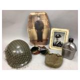 Assorted Vintage Military Collectibles