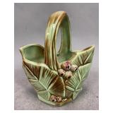 McCoy Pottery Leaves and Barries Basket
