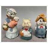 Ceramic Pig Shaped Bells