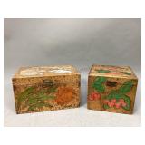 Two Wooden Handmade Boxes