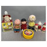 Vintage Charlie Brown Dolls, Canteen, and More