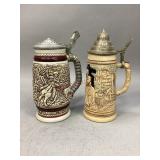 Two Vintage Beer Steins