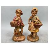 Continental Studio Chalkware Figures