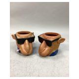 Two Vintage Joe Camel Can Holders