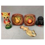 Assorted Chalkware Home Decor