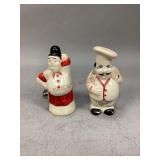 Vintage Chef & Wife Ceramic Salt & Pepper Shakers
