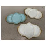 Fire King Gold Rimmed Divided Dishes