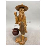 Oriental Carved Wooden Figurine