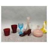 Assortment of Decorative Glassware