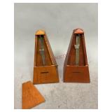 Two Seth Thomas Metronomes
