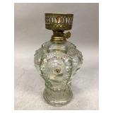 Vintage Pressed Glass Oil Lamp Base