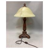 Slag Glass Table Lamp