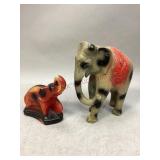 Vintage Chalkware Elephants