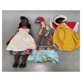 Assorted Hand Made Dolls