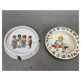Vintage Childrenï¿½s Rolled Edge Plates