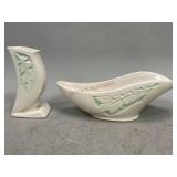 Roseville Silhouette Leaf Vase and Planter