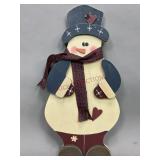 Wooden Snowman Decoration
