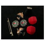 Art Deco Earrings, Dove Pins, and More