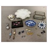 Trinket Boxes, Jewelry, Wrist Watches, & More
