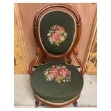 Victorian Needlepoint Armchair
