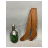 Vintage Glass/Pewter Bottle & Stocking Stretchers