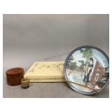 Oriental Decorative Plate and Other Trinkets