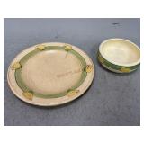 Roseville Juvenile Plate and Bowl with Chicks