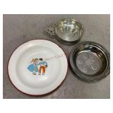 Enamelware and Metal Childrenï¿½s Bowls