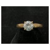 10K Gold Engagement Ring with Unknown Stone