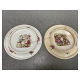 Two Vintage Royal Baby-Plates