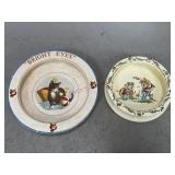 Vintage Rolled Edge Childrenï¿½s Plates