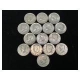 Assorted Kennedy Half Dollar Coins