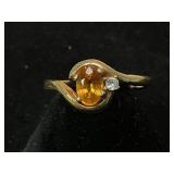 14K Gold Ring with Two Unknown Stones