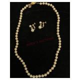 Danecraft Pearl Necklace & Marvella Earrings
