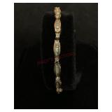 14K Gold and Diamond Bracelet