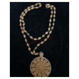 Carved Wooden Necklace