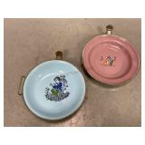 Vintage Metal/Ceramic Childrenï¿½s Warming Dishes