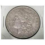 1887 Morgan Dollar Coin with New Orleans Mint Mark