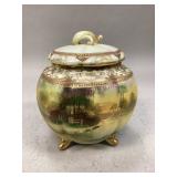 Hand-painted Nippon Lidded Jar or Vase